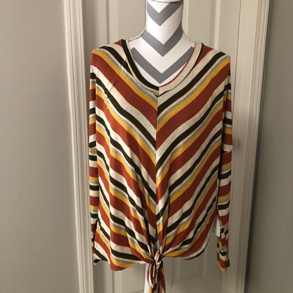 Dolman sleeve tie front top